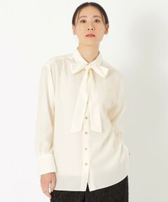 SANYO ESSENTIALS / サンヨーエッセンシャルズ シャツ・ブラウス | 2WAYボウタイブラウス