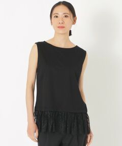SANYO ESSENTIALS / サンヨーエッセンシャルズ カットソー | リバーレースコンビカットソー