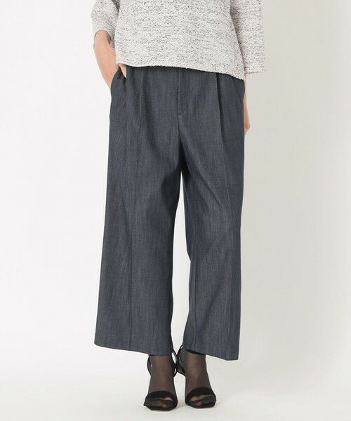 SANYO ESSENTIALS / サンヨーエッセンシャルズ その他パンツ | デニムタックワイドパンツ(ネイビー3)