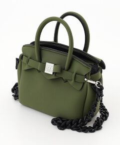 SAVE MY BAG (セーブマイバッグ) ハンドバッグ グレー×イエロー