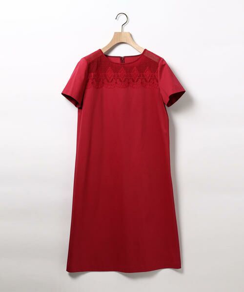 セール エンブロジャージワンピース ドレス Scapa Lサイズ スキャパエルサイズ ファッション通販 タカシマヤファッションスクエア