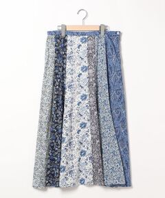 SCAPA Lサイズ / スキャパエルサイズ ミニ・ひざ丈スカート | リバティプリントパッチワークスカート