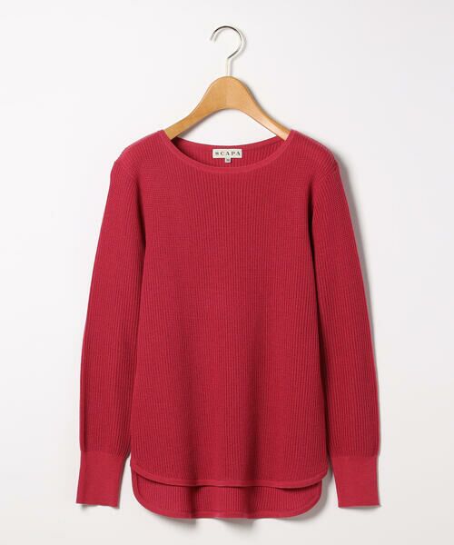SCAPA Lサイズ / スキャパエルサイズ ニット・セーター | ブラッキーニット(レッド)