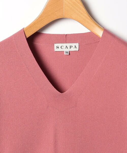SCAPA Lサイズ / スキャパエルサイズ ニット・セーター | ブライトストレッチVネックニット | 詳細8