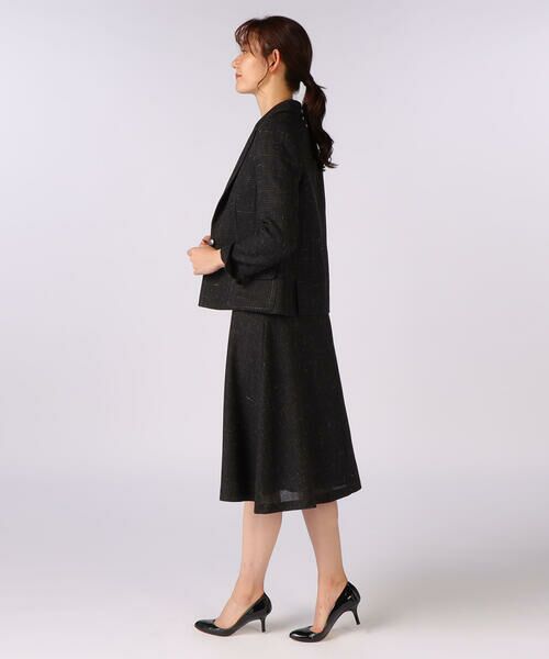 SCAPA Lサイズ / スキャパエルサイズ ミニ・ひざ丈スカート | ウールリネンメッシュスカート | 詳細1