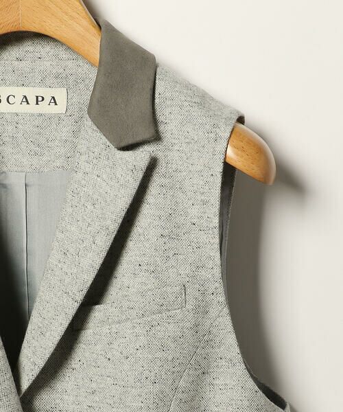 SCAPA Lサイズ / スキャパエルサイズ テーラードジャケット | ネップツィードベスト | 詳細5