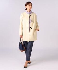 SCAPA Lサイズ / スキャパエルサイズ トレンチコート | アンゴラシャギーノーカラーコート