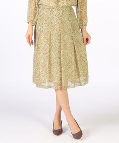 SCAPA Lサイズ / スキャパエルサイズ ミニ・ひざ丈スカート | スモールフラワープリントスカート