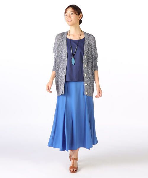 SCAPA Lサイズ / スキャパエルサイズ ミニ・ひざ丈スカート | シルキーサテンスカート | 詳細1