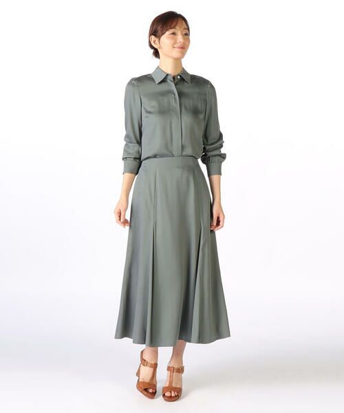 SCAPA Lサイズ / スキャパエルサイズ ミニ・ひざ丈スカート | シルキーサテンスカート | 詳細11