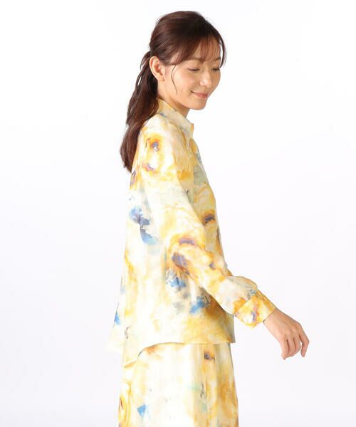 SCAPA Lサイズ / スキャパエルサイズ シャツ・ブラウス | ビンダアートフラワーブラウス | 詳細1