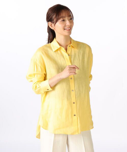 SCAPA Lサイズ / スキャパエルサイズ シャツ・ブラウス | ウォッシュリネンシャツブラウス | 詳細9