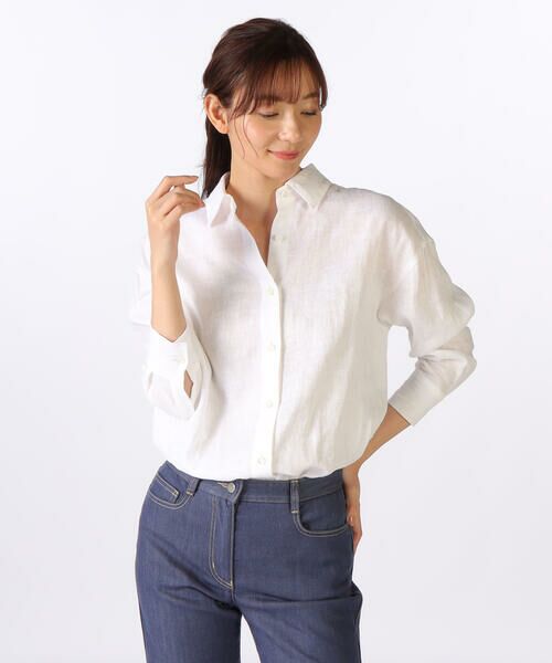 SCAPA Lサイズ / スキャパエルサイズ シャツ・ブラウス | ウォッシュリネンシャツブラウス | 詳細15