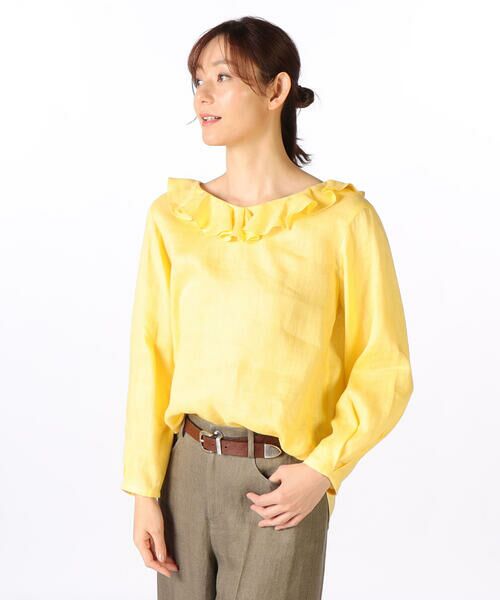 SCAPA Lサイズ / スキャパエルサイズ シャツ・ブラウス | ウォッシュリネンブラウス | 詳細9