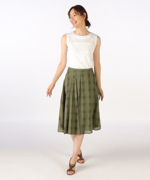 SCAPA Lサイズ / スキャパエルサイズ ミニ・ひざ丈スカート | シアーチェックスカート | 詳細11