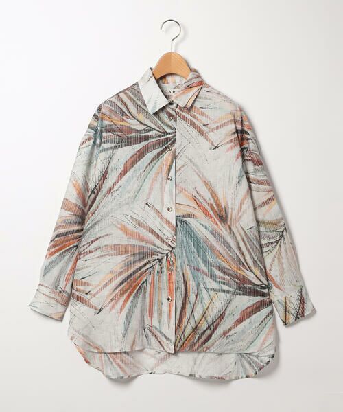 SCAPA Lサイズ / スキャパエルサイズ シャツ・ブラウス | ビンダアートリーフブラウス | 詳細5