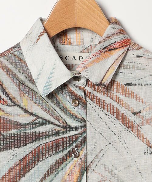 SCAPA Lサイズ / スキャパエルサイズ シャツ・ブラウス | ビンダアートリーフブラウス | 詳細7