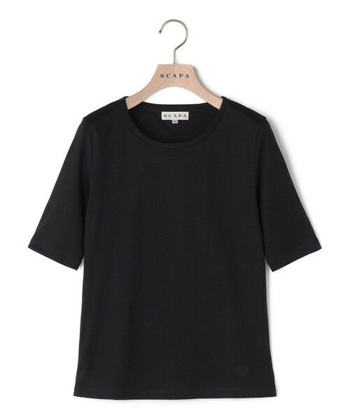SCAPA Lサイズ / スキャパエルサイズ カットソー | クリアスムースカットソー（ブラック）