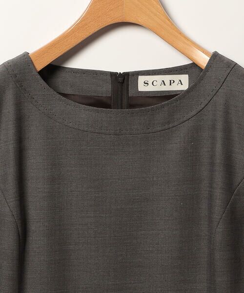 SCAPA Lサイズ / スキャパエルサイズ ドレス | ウールシャンブレーワンピース | 詳細8