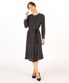 SCAPA Lサイズ / スキャパエルサイズ ドレス | メタモルドットプリントワンピース