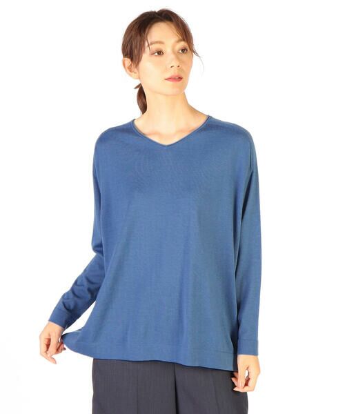 SCAPA Lサイズ / スキャパエルサイズ ニット・セーター | ブラッキーニットVネック | 詳細1