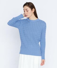 エアリーケーブルニット