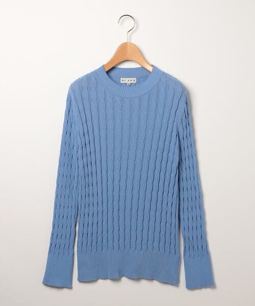 SCAPA Lサイズ / スキャパエルサイズ ニット・セーター | エアリーケーブルニット | 詳細6