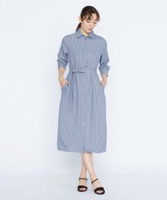 SCAPA Lサイズ / スキャパエルサイズ ドレス | ツイルストライプワンピース