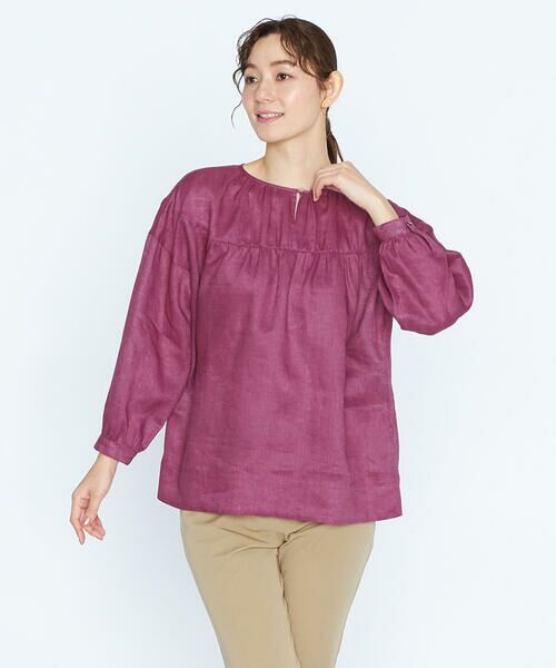 SCAPA Lサイズ / スキャパエルサイズ シャツ・ブラウス | ウォッシュリネンブラウス | 詳細13