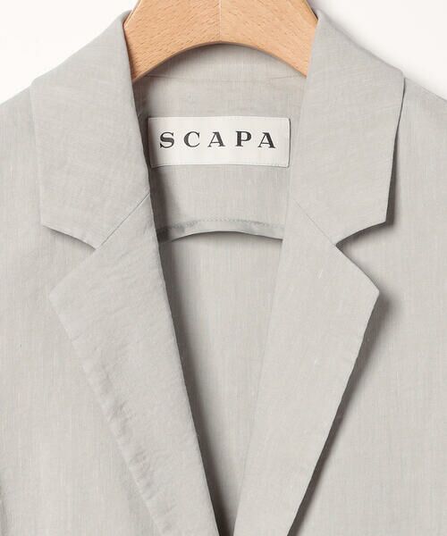 SCAPA Lサイズ / スキャパエルサイズ テーラードジャケット | ドライリネンストレッチベスト | 詳細7