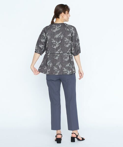 SCAPA Lサイズ / スキャパエルサイズ シャツ・ブラウス | リネンコットンジャカードブラウス | 詳細5