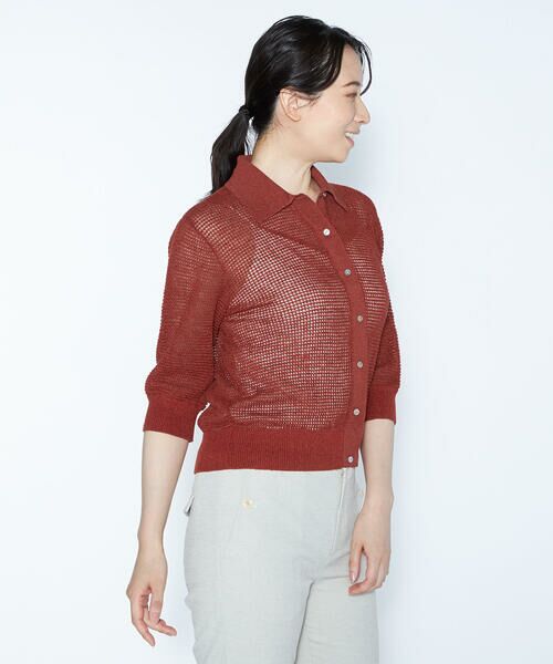 SCAPA Lサイズ / スキャパエルサイズ ニット・セーター | シアーリネンニットカーディガン | 詳細9