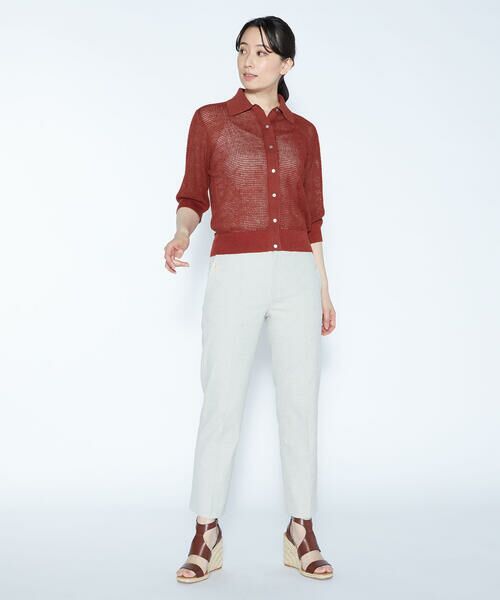 SCAPA Lサイズ / スキャパエルサイズ ニット・セーター | シアーリネンニットカーディガン | 詳細11