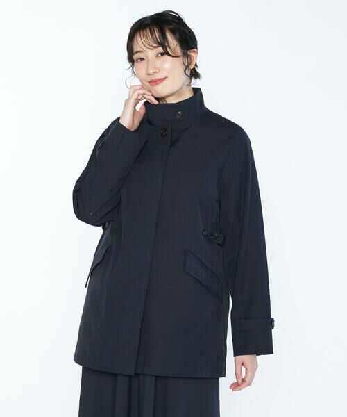 SCAPA Lサイズ / スキャパエルサイズ トレンチコート | シルキーシャンブレーコート | 詳細7