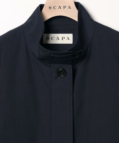 SCAPA Lサイズ / スキャパエルサイズ トレンチコート | シルキーシャンブレーコート | 詳細2