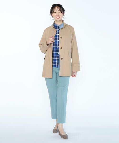 SCAPA Lサイズ / スキャパエルサイズ トレンチコート | シルキーシャンブレーコート | 詳細8