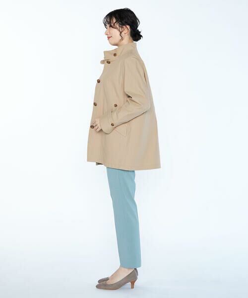 SCAPA Lサイズ / スキャパエルサイズ トレンチコート | シルキーシャンブレーコート | 詳細9