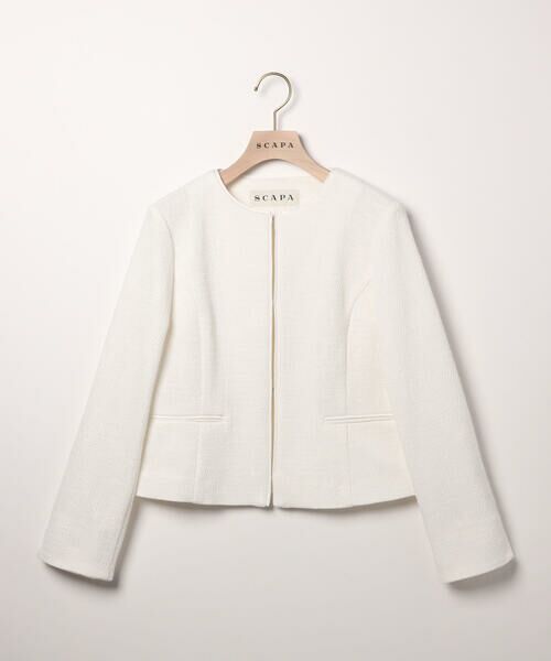 SCAPA Lサイズ / スキャパエルサイズ テーラードジャケット | ストレッチツィードジャケット | 詳細4