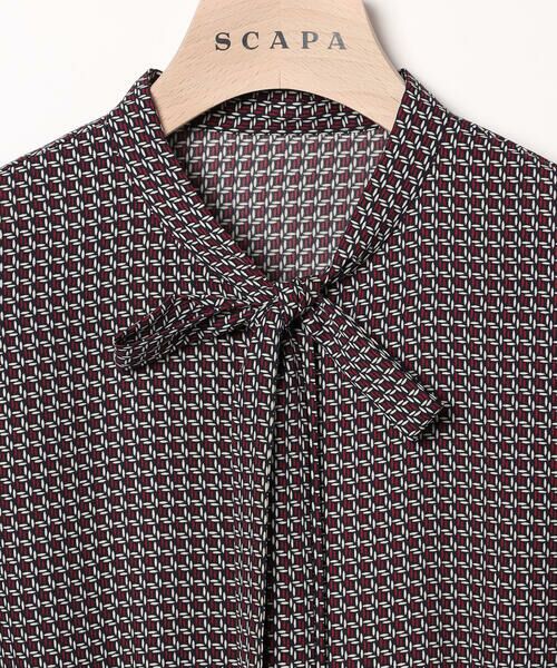 SCAPA Lサイズ / スキャパエルサイズ シャツ・ブラウス | ジオメトリック長袖ブラウス | 詳細8