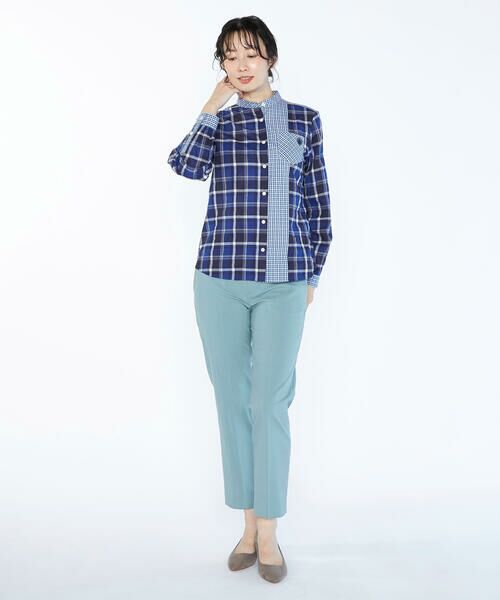 SCAPA Lサイズ / スキャパエルサイズ シャツ・ブラウス | チェックパッチワークブラウス | 詳細1