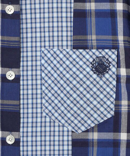 SCAPA Lサイズ / スキャパエルサイズ シャツ・ブラウス | チェックパッチワークブラウス | 詳細5