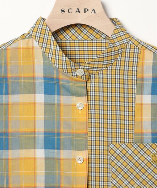 SCAPA Lサイズ / スキャパエルサイズ シャツ・ブラウス | チェックパッチワークブラウス | 詳細7