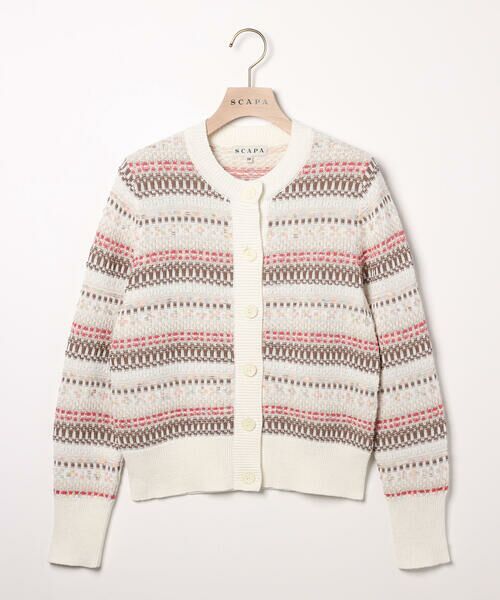 SCAPA Lサイズ / スキャパエルサイズ ニット・セーター | プランタンフェアアイルカーディガン | 詳細12