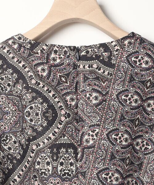 SCAPA Lサイズ / スキャパエルサイズ ドレス | ジャカードサラサ六分袖ワンピース | 詳細4