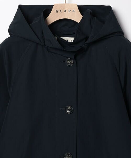SCAPA Lサイズ / スキャパエルサイズ トレンチコート | コットンタッサーフード付きコート | 詳細3