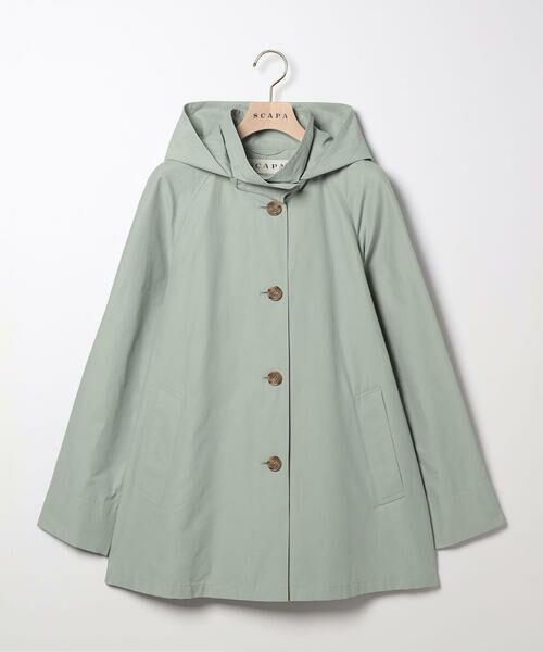 SCAPA Lサイズ / スキャパエルサイズ トレンチコート | コットンタッサーフード付きコート | 詳細14