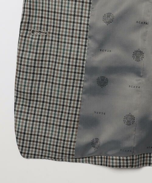 SCAPA Lサイズ / スキャパエルサイズ テーラードジャケット | ムーンチェックツィードジャケット | 詳細5