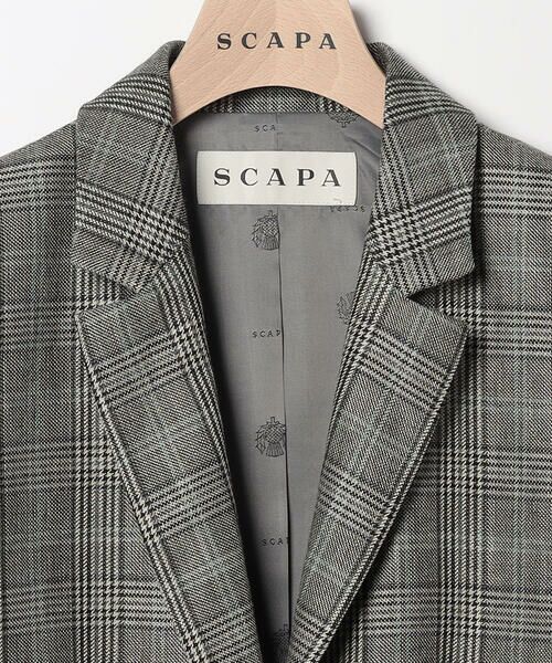 SCAPA Lサイズ / スキャパエルサイズ テーラードジャケット | ムーンチェックツィードジャケット | 詳細7
