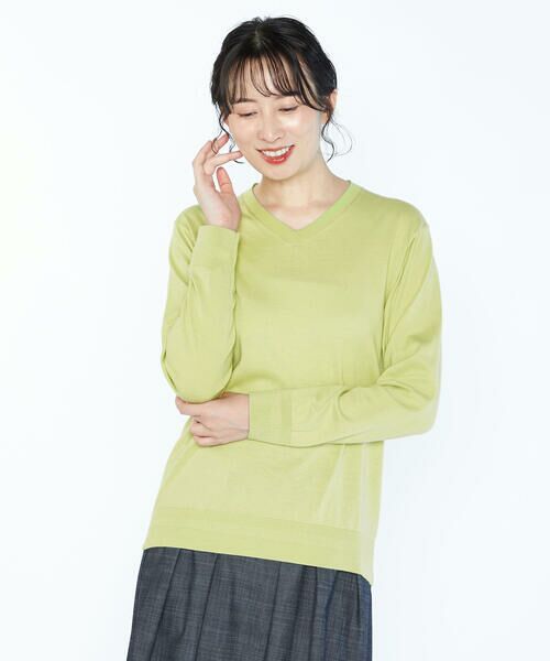 SCAPA Lサイズ / スキャパエルサイズ ニット・セーター | コットンハイゲージプルオーバーニット | 詳細8