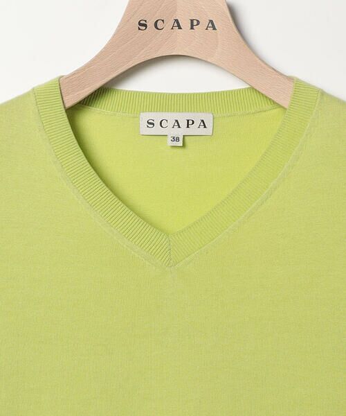 SCAPA Lサイズ / スキャパエルサイズ ニット・セーター | コットンハイゲージプルオーバーニット | 詳細4